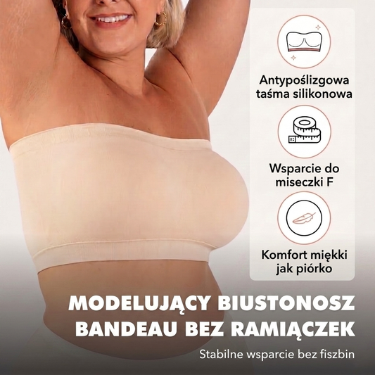 Biustonosz bandeau | Bez ramiączek