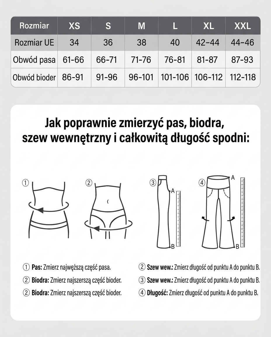 Spodnie z wysokim stanem