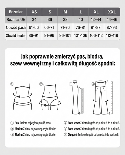 Spodnie z wysokim stanem